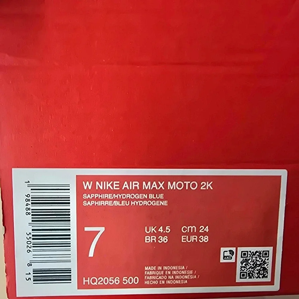 Nike Air Max Moto 2K Sapphire/Hydrogen Nlue ( HQ2056 500) Women's - 7